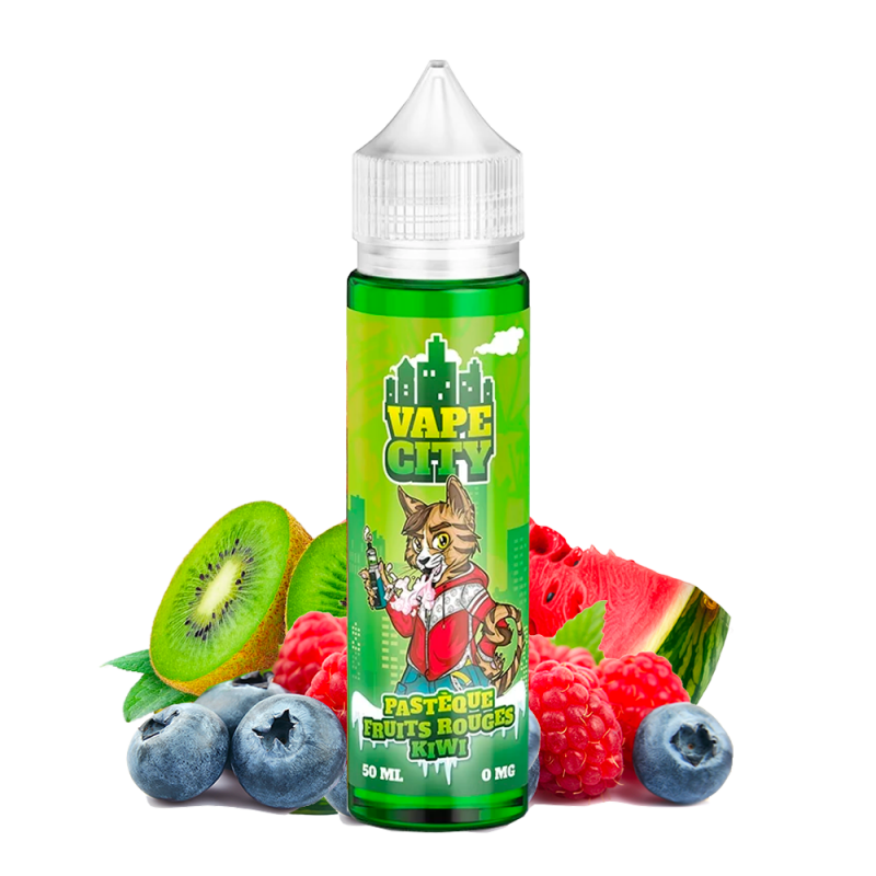 Pastèque Fruits Rouges Kiwi 50ml Vape City