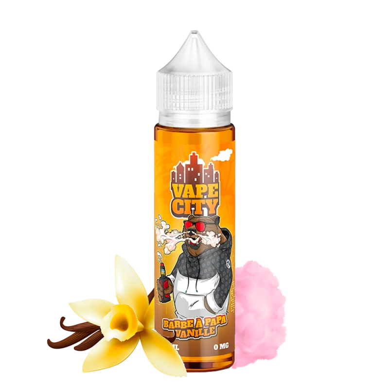 Barbe à Papa Vanille 50ml Vape City