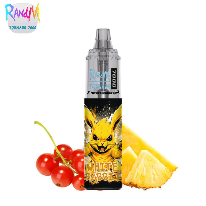 Kit Red Berries Pineapple 7000 Puffs 20mg Tornado White Rabbit by RandM