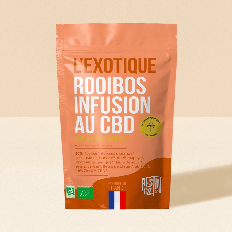 Infusion Rooibos Bio au CBD L'exotique 50g Tizz Stilla