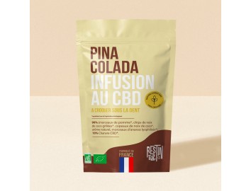 Infusion Rooibos Bio au CBD Pina Colada 50g Tizz Stilla