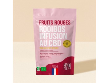 Infusion Rooibos Bio au CBD Fruits rouges 50g Tizz Stilla