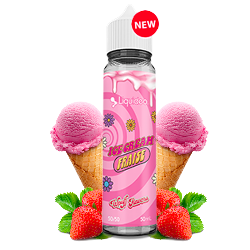 Ice Cream Fraise 50ml Liquideo